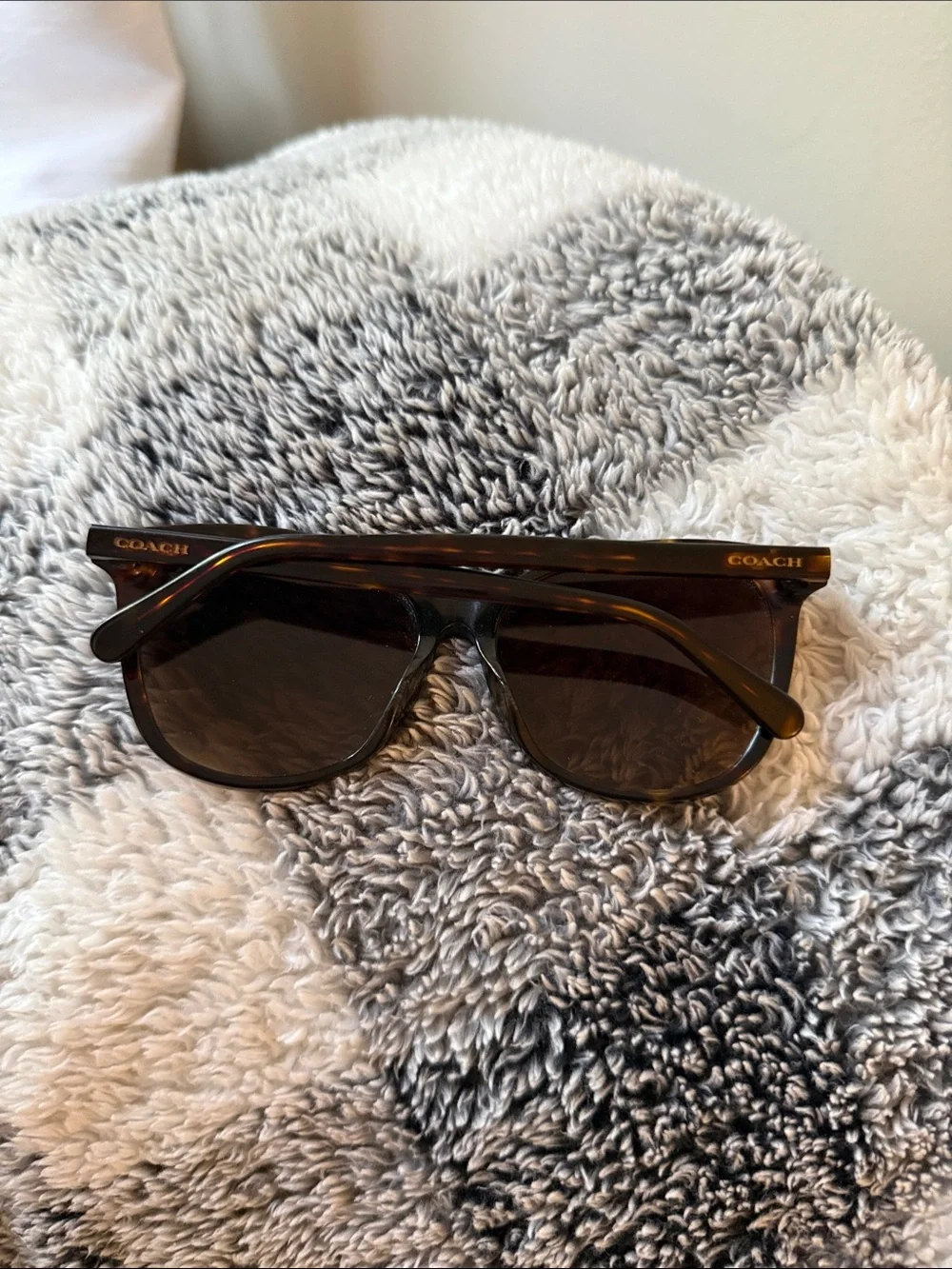 Coach Brown Tortoiseshell Women's Sunglasses